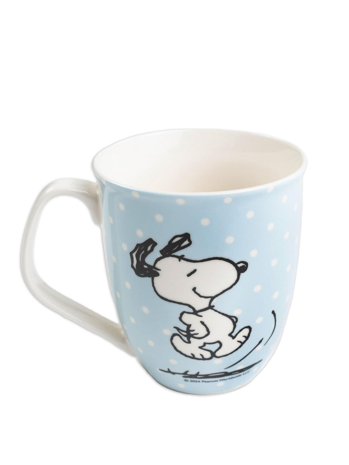 KAFFEEBECHER The Peanuts Snoopy Blau mit Punkten 280 ml - Blau, Keramik (0.28L) - United Labels