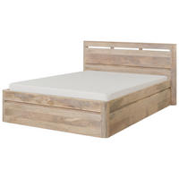 BETT Massivholz Mango 140 x 200 x 90 weiß TORONTO #362 - Weiß, Holz (140/200cm) - Massivmoebel24
