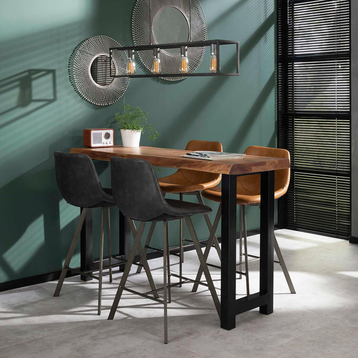 STEHTISCH Stambo Braun 50/150/ 92 cm - Braun, Holz (150/92/50cm) - Hoyz Collection