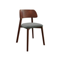 POLSTERSTUHL Dario, Holzfarbe: Nuss - Dunkelgrau/Nussbaumfarben, Holz/Textil (47/80/50cm) - MIRJAN24
