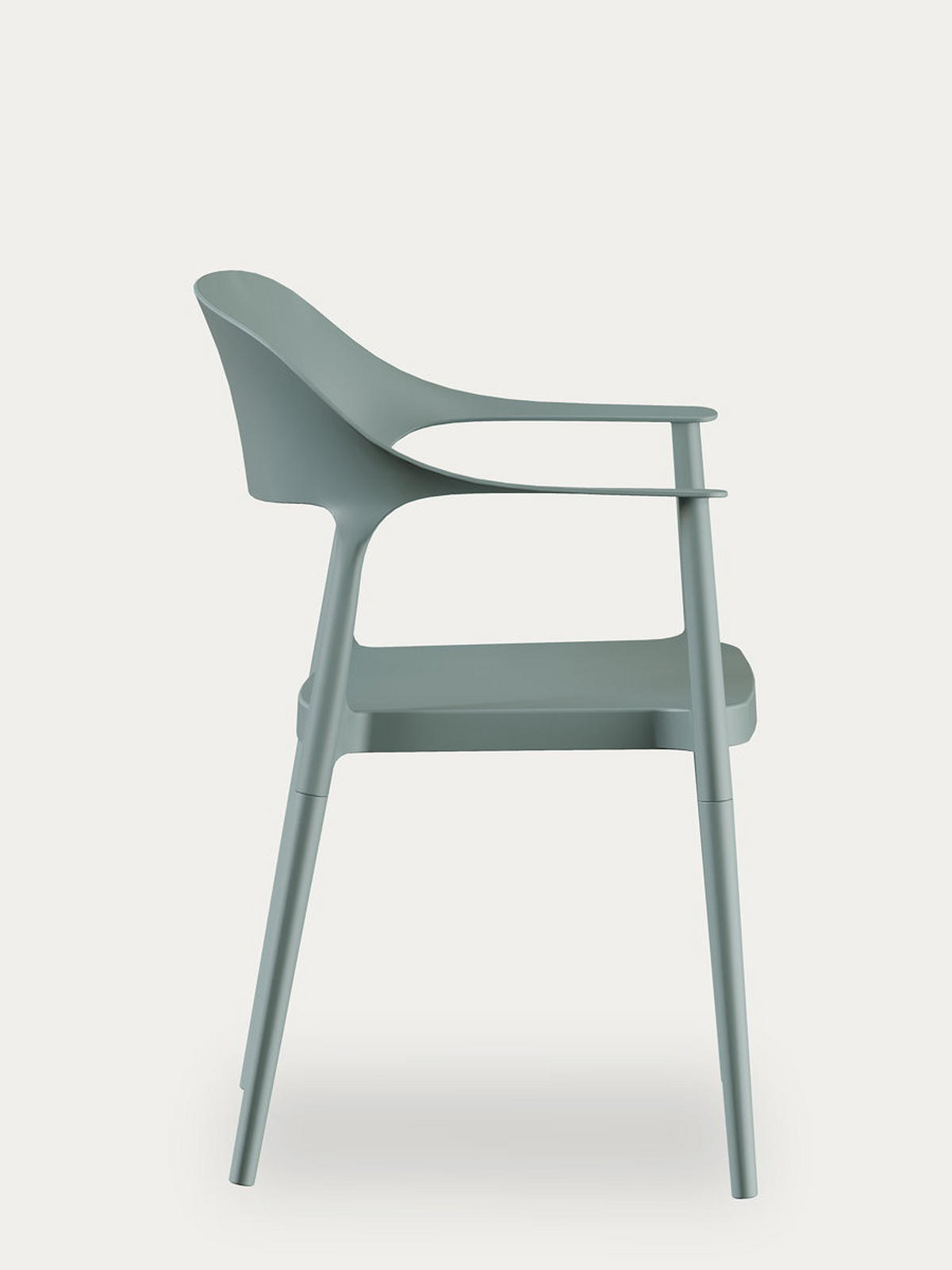 STUHL Brunel Grün 57.5 cm x 83 cm - Grün, Kunststoff (57/83/53cm) - Kenay Home