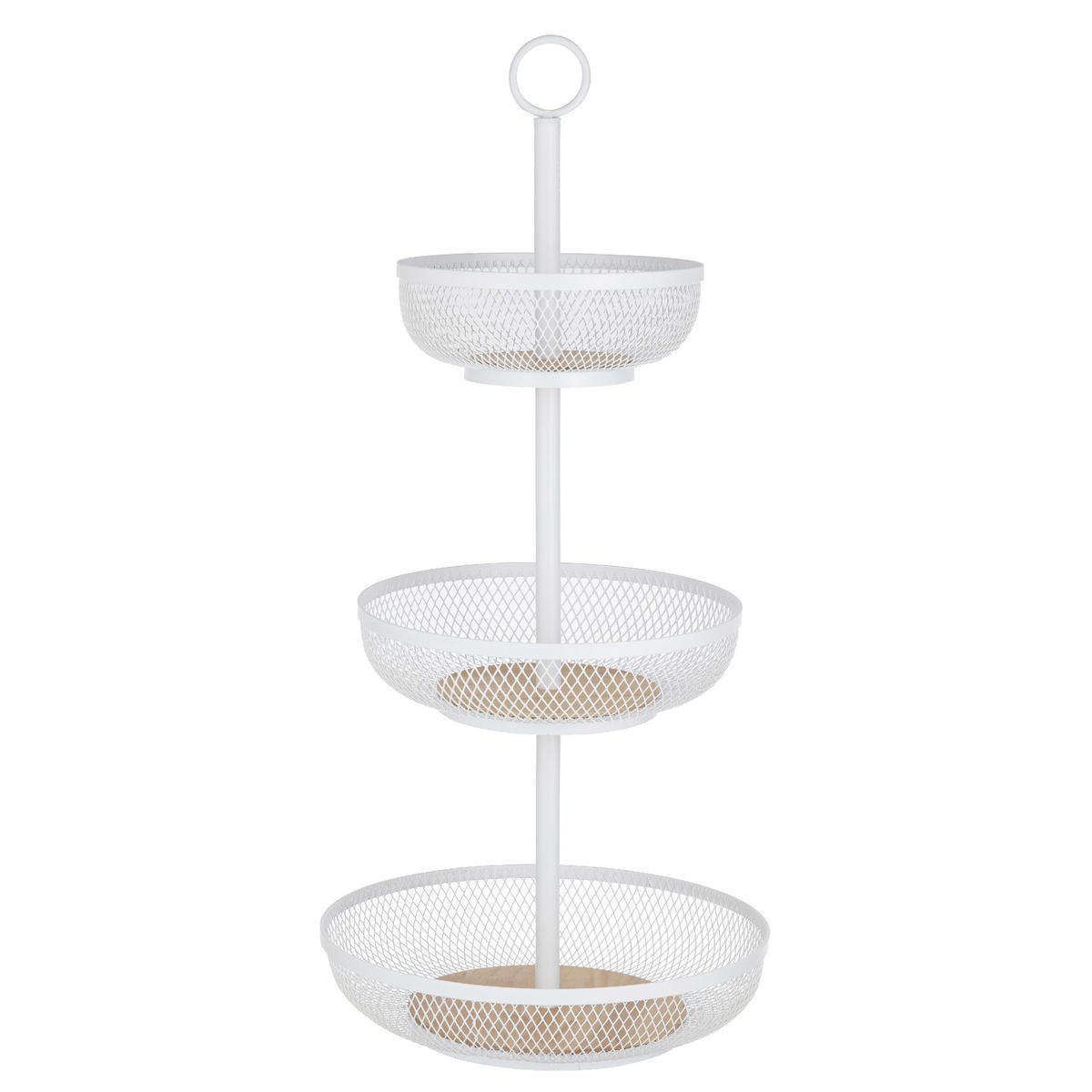 ETAGEREN Olsen mit 3 Etagen - Weiß, Metall (31.5/54cm) - Ladelle