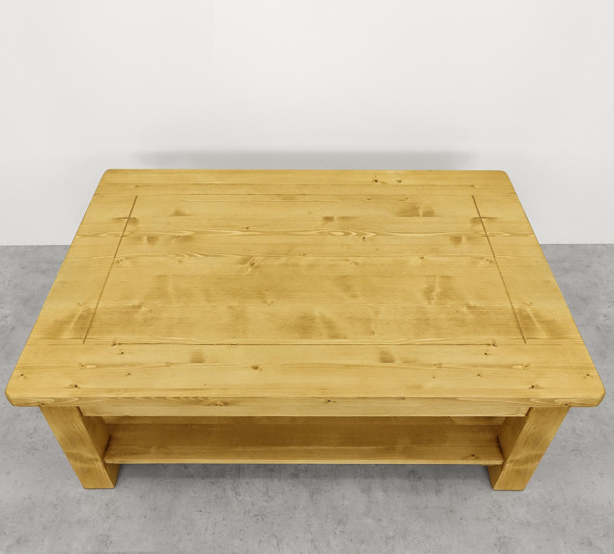 COUCHTISCH aus Massivholz VINTAGE - Honig, Holz (80/120/46cm) - Seart