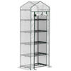 GEWÄCHSHAUS, 69L x 49B x 193H cm - Weiß, Kunststoff/Metall (49/193/69cm) - Outsunny