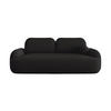 SOFA MOLLY mit Schlaffunktion TERRA FROTTE 14 mit Stauraum - Schwarz, Textil (121/94/255cm) - Bedante