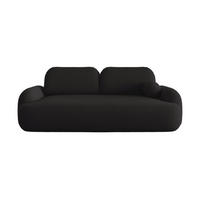 SOFA MOLLY mit Schlaffunktion TERRA FROTTE 14 mit Stauraum - Schwarz, Textil (121/94/255cm) - Bedante