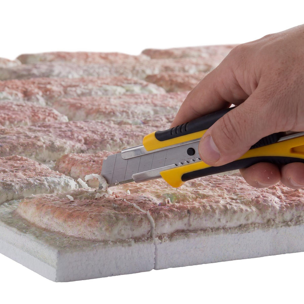3D-WANDPANEELE , 100 x 50 x 2 cm, 5 m² Abdeckungsfläche, flexibel zuschneidbar, Backstein rotbraun - Rotbraun, Kunststoff (50/2/100cm) - tectake