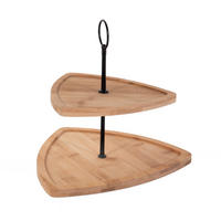 ETAGERE aus Bambus Dreieckig 25/25/23,5 cm - Braun, Naturmaterialen (23.5cm) - Excellent Houseware