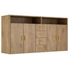 SIDEBOARD in 160/81/40cm - Walnussfarben, Holzwerkstoff/Metall (160/81/40cm) - HOMAVO