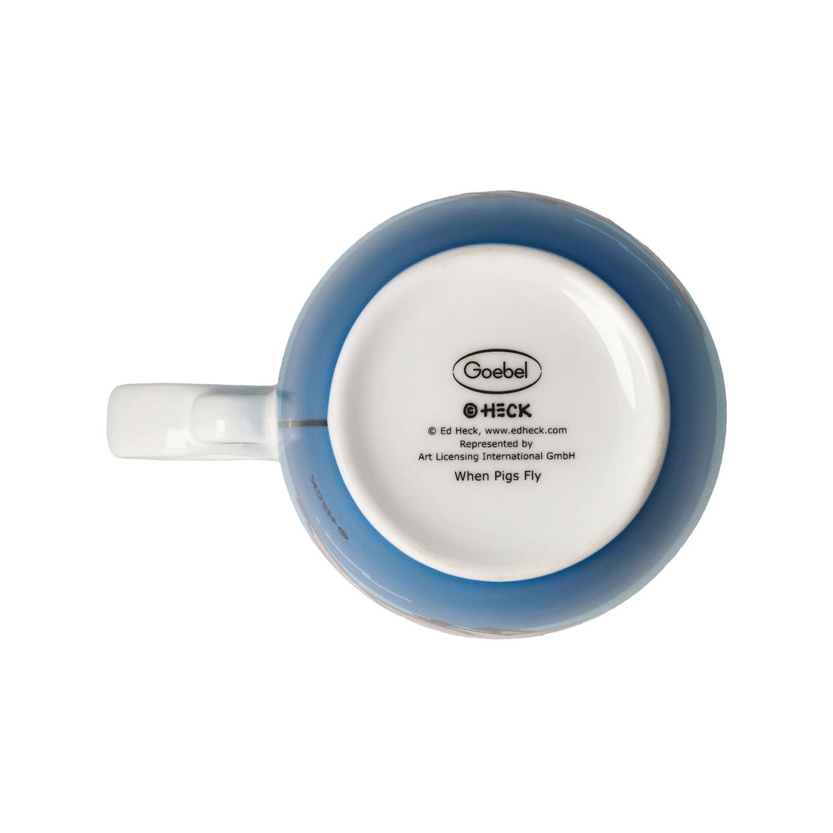 KÜNSTLERTASSE Ed Eck - When Pigs Fly, Fine Bone China, Bunt, 400 ml - Multicolor, Keramik (0.4L) - Goebel