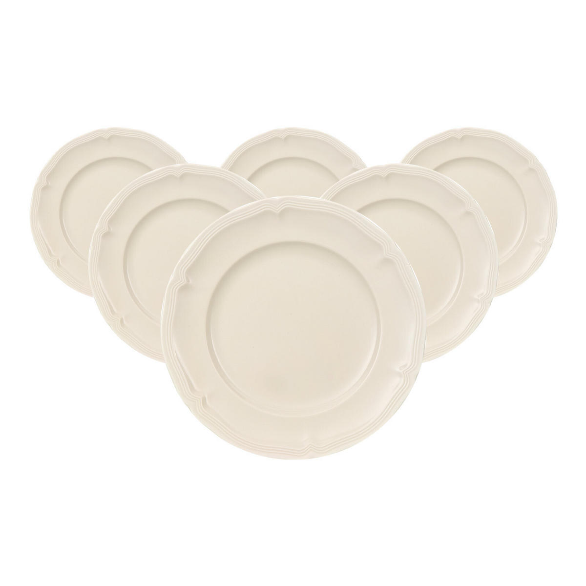 BROTTELLER Manoir weiß ø 17,4 cm 6er Set - Weiß, Keramik (17.4cm) - Villeroy & Boch