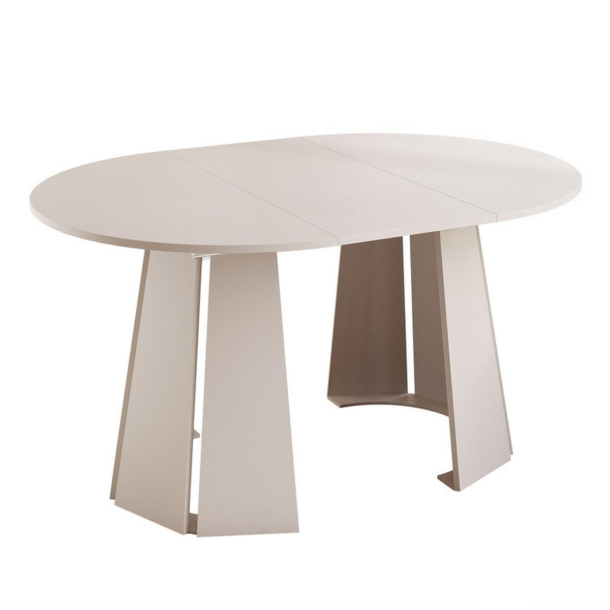 AUSZIEHBARER Tisch VERDA 100–140 cm, Farbe Kaschmir - Kaschmir, Holzwerkstoff (100/100/76cm) - Idohome