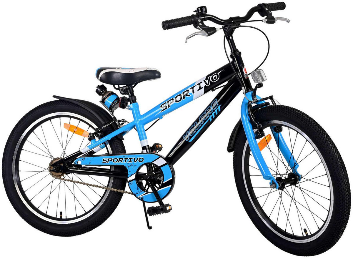 KINDERFAHRRAD Sportivo - Jungen - 20 Zoll - 2 Handbremsen - Blau - Blau, Metall (60cm) - TPFSports