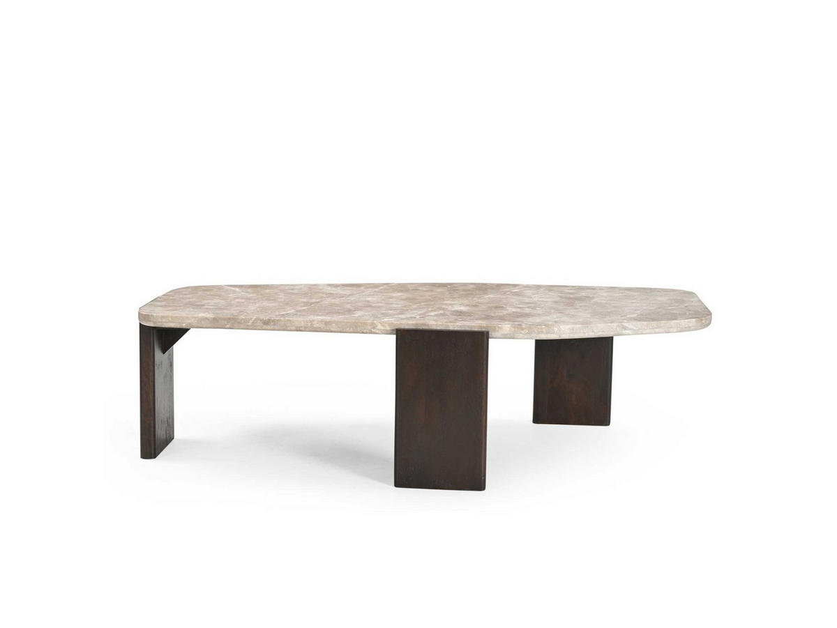 COUCHTISCH Silva Mangoholz 130 cm / 65 cm Beige - Beige, Holz (65/130/37cm)