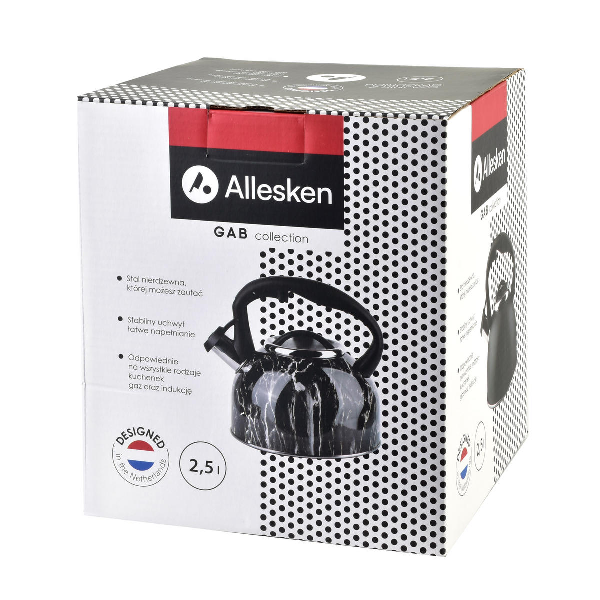 WASSERKESSEL 2,5L Gab - Schwarz, Metall (19.5cm) - Mondex