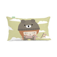 KISSENBEZUG camping 50x30 cm mehrfarbig - Multicolor, Textil (50/30cm) - Happy Friday