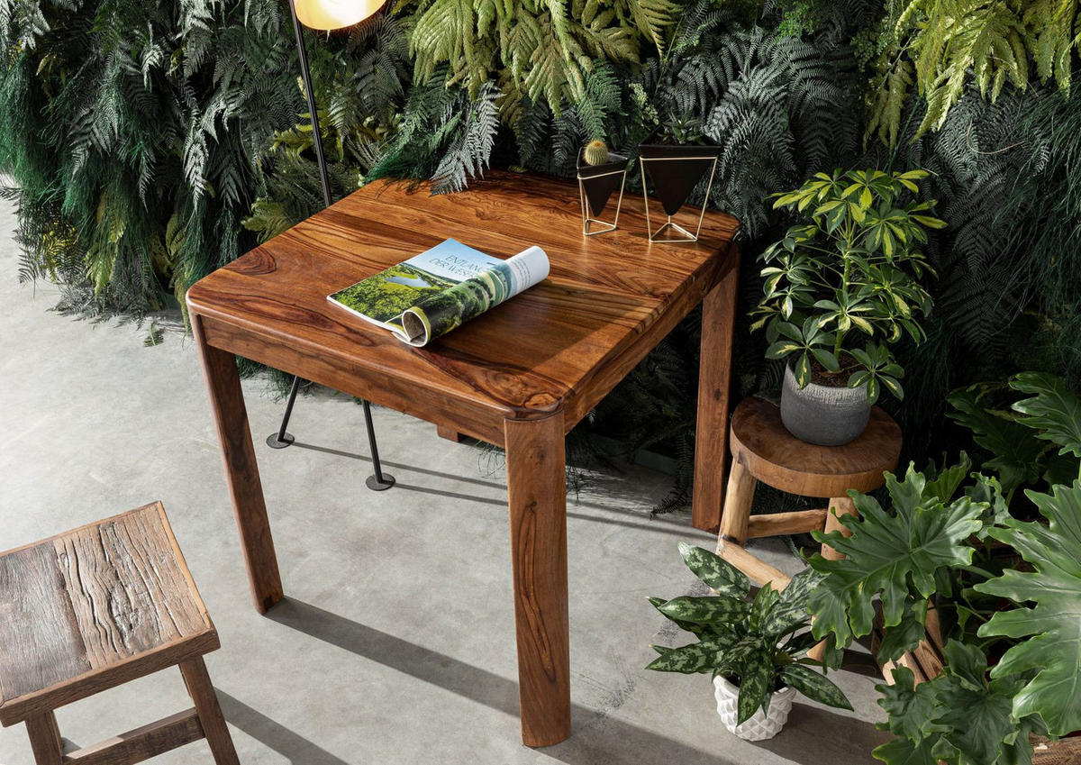 ESSTISCH Palisander 60x60x75 walnuss gewachst Toronto#255 - Walnussfarben, Holzwerkstoff (60/60/76cm) - Massivmoebel24
