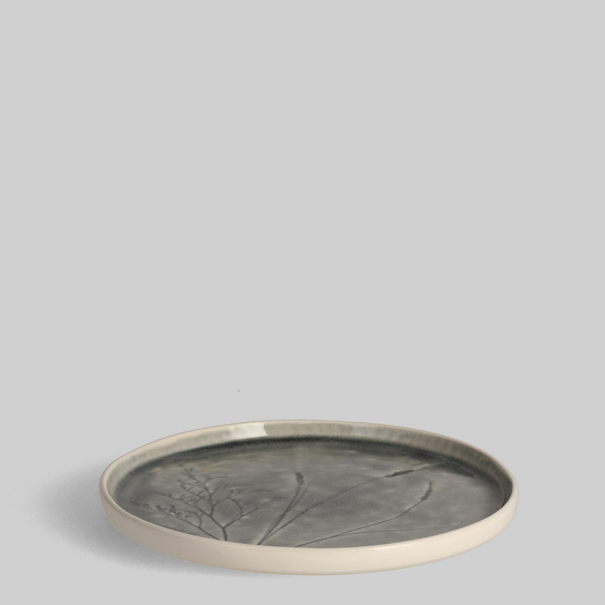 SERVIERTELLER Flisia - Grau, Stein (20/2.5/20cm) - home&you