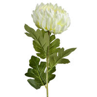 UMĚLÁ CHRYZANTÉMA Viridis - bílá, plast (76cm) - Mondex