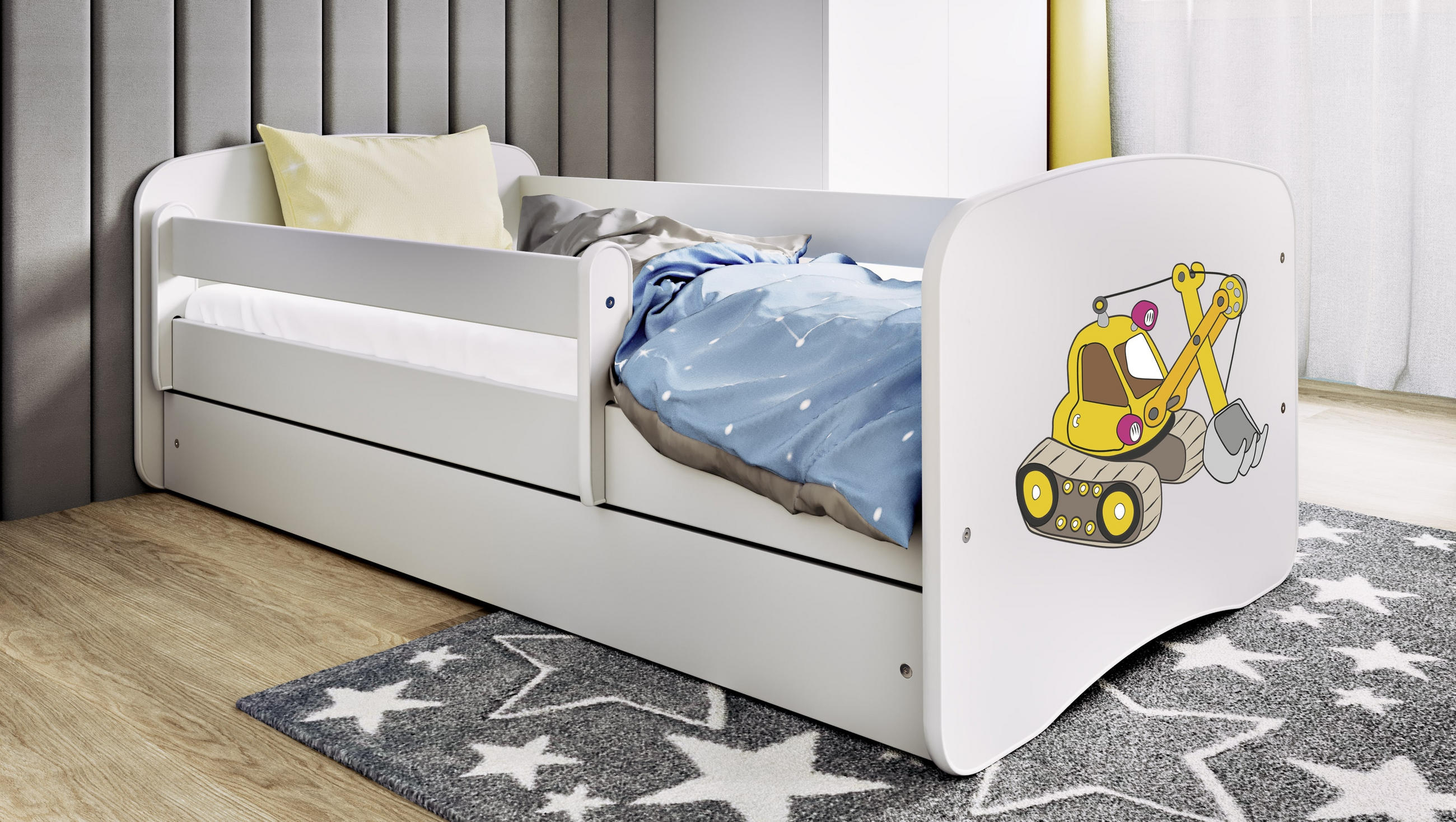 Raumhirsch Furniture Kinderbett Weiß 70x140 cm