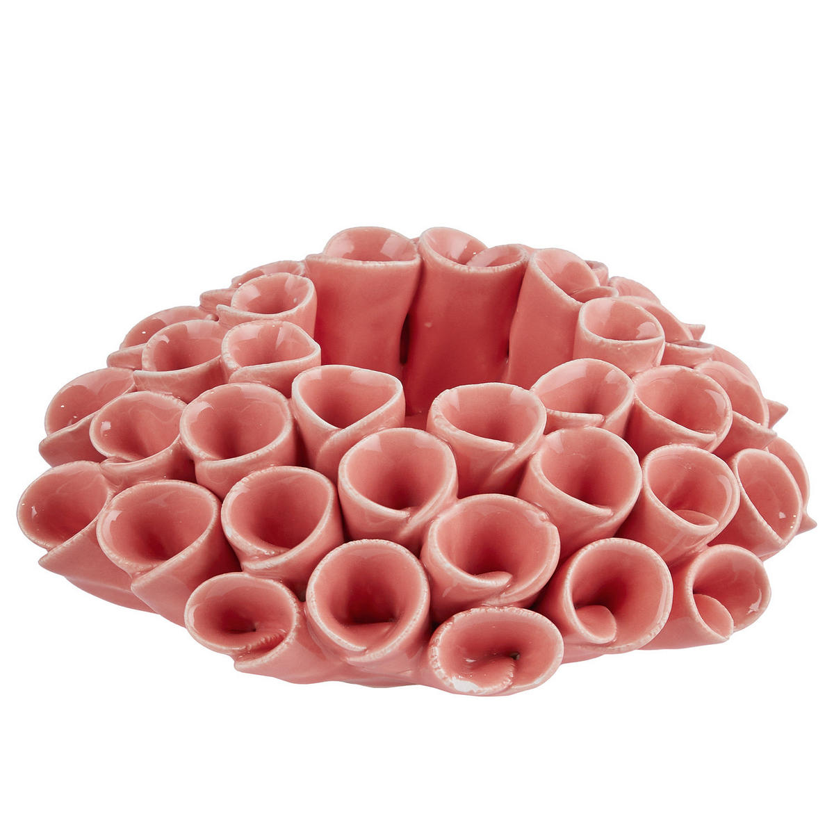 KERZENHALTER Coral Koralle - Rot, Stein (13/6/13cm) - Butlers