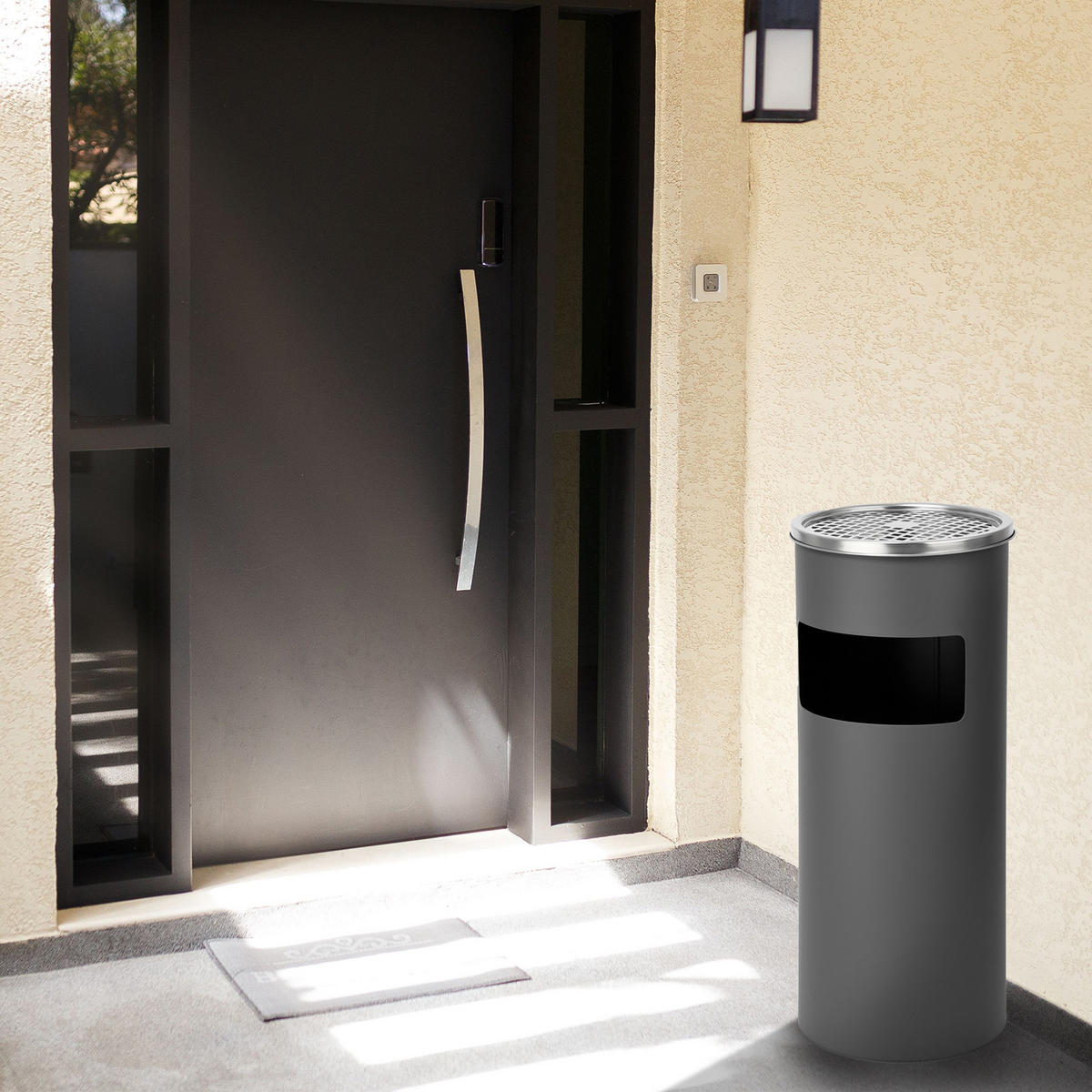 STANDASCHENBECHER 30L - Grau, Metall (25cm) - SVITA