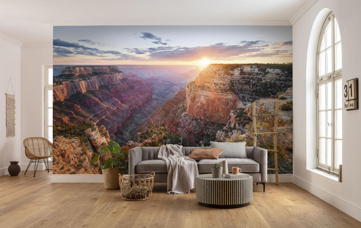 FOTOTAPETE Landschaft 450 x 280 cm - Beige, Papier (450/280cm) - Sanders & Sanders
