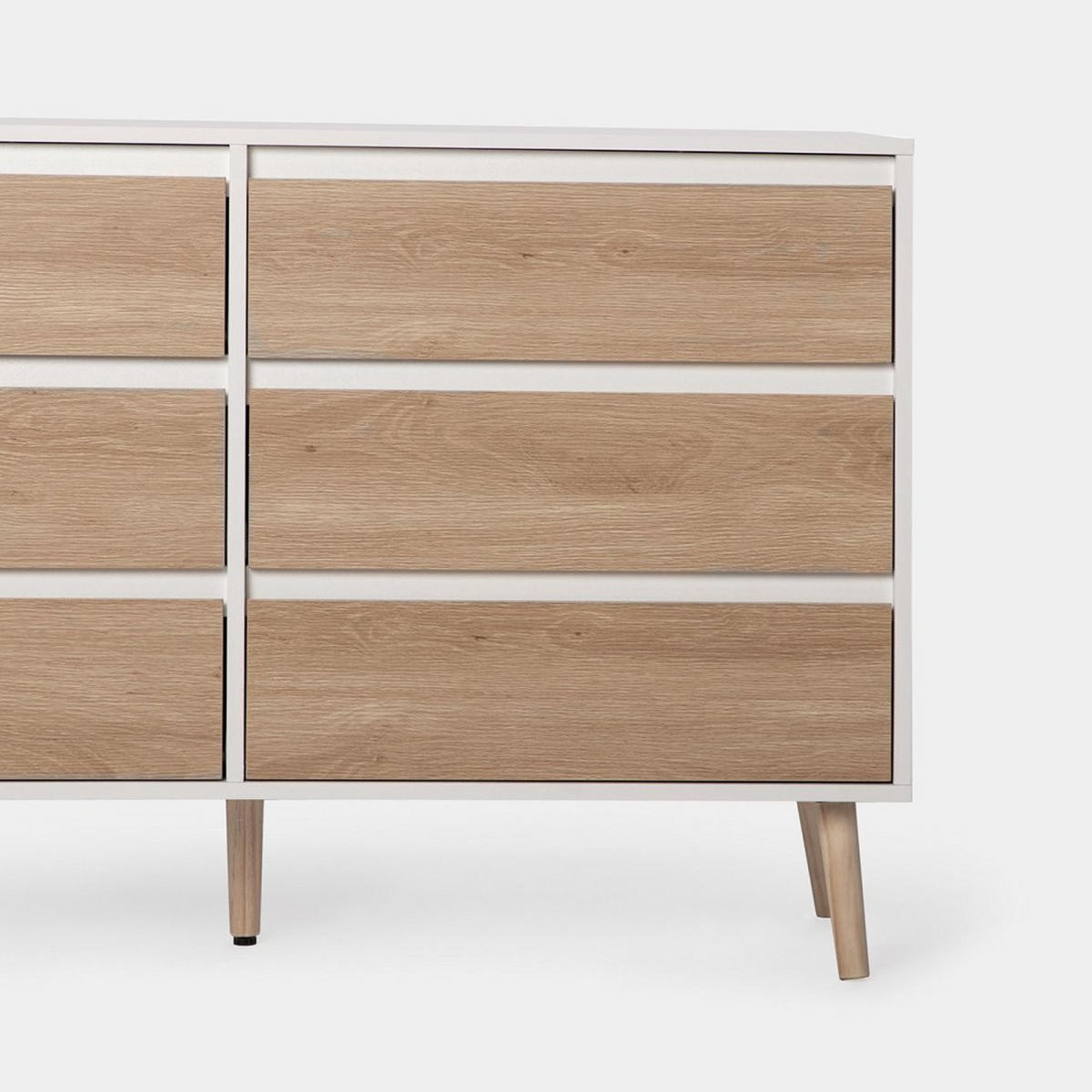 SCHUBLADENKOMMODE DOPPELTE Kemi Zweifarbig 120 cm x 76 cm - Multicolor, Holzwerkstoff (120/76/40cm) - Klast Home