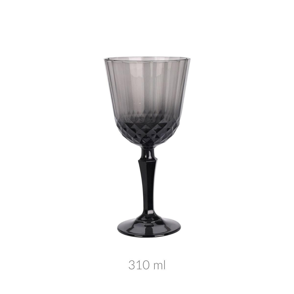 WEINGLAS Grau 310 ml - Anthrazit, Glas (310L) - Excellent Houseware