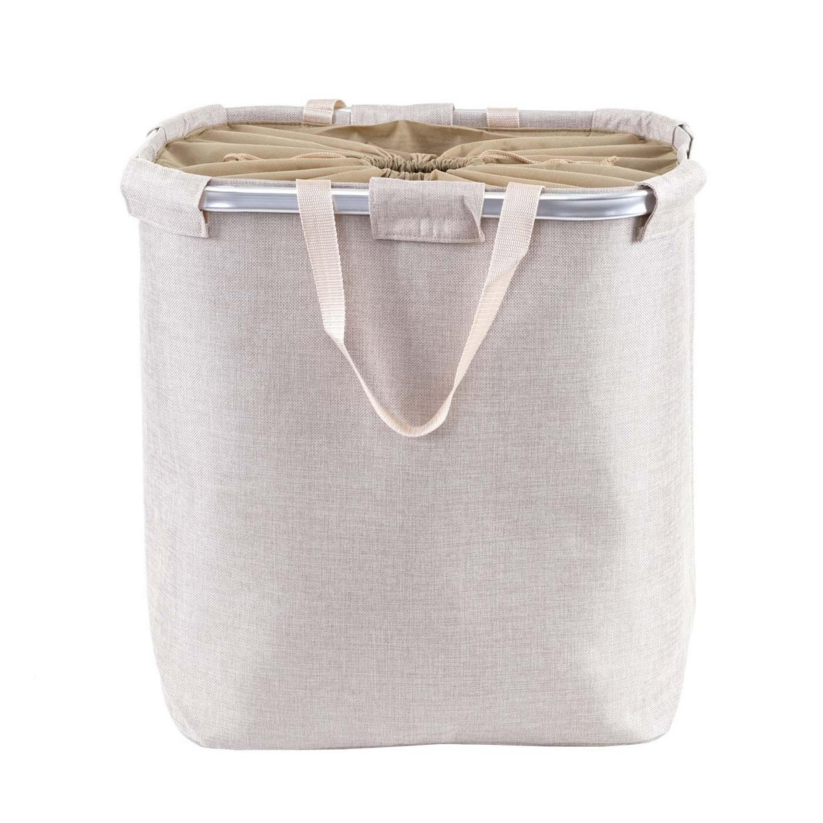 KOŠ NA PRÁDLO Béžová - béžová, textil (52/54/32cm) - MCW