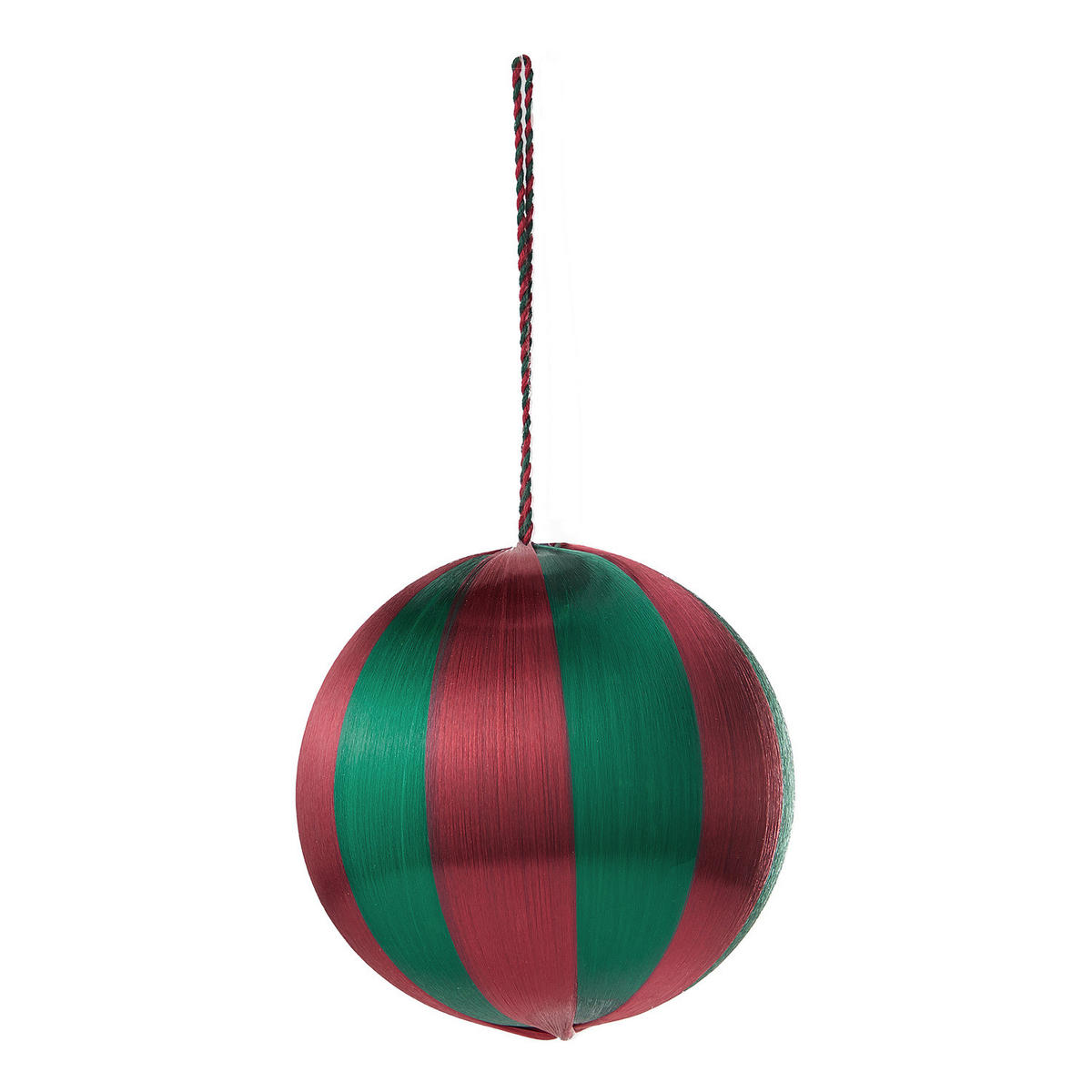 WEIHNACHTSBAUMKUGEL Hang On mit Faden - Rot, Kunststoff (7/8/7cm) - Butlers