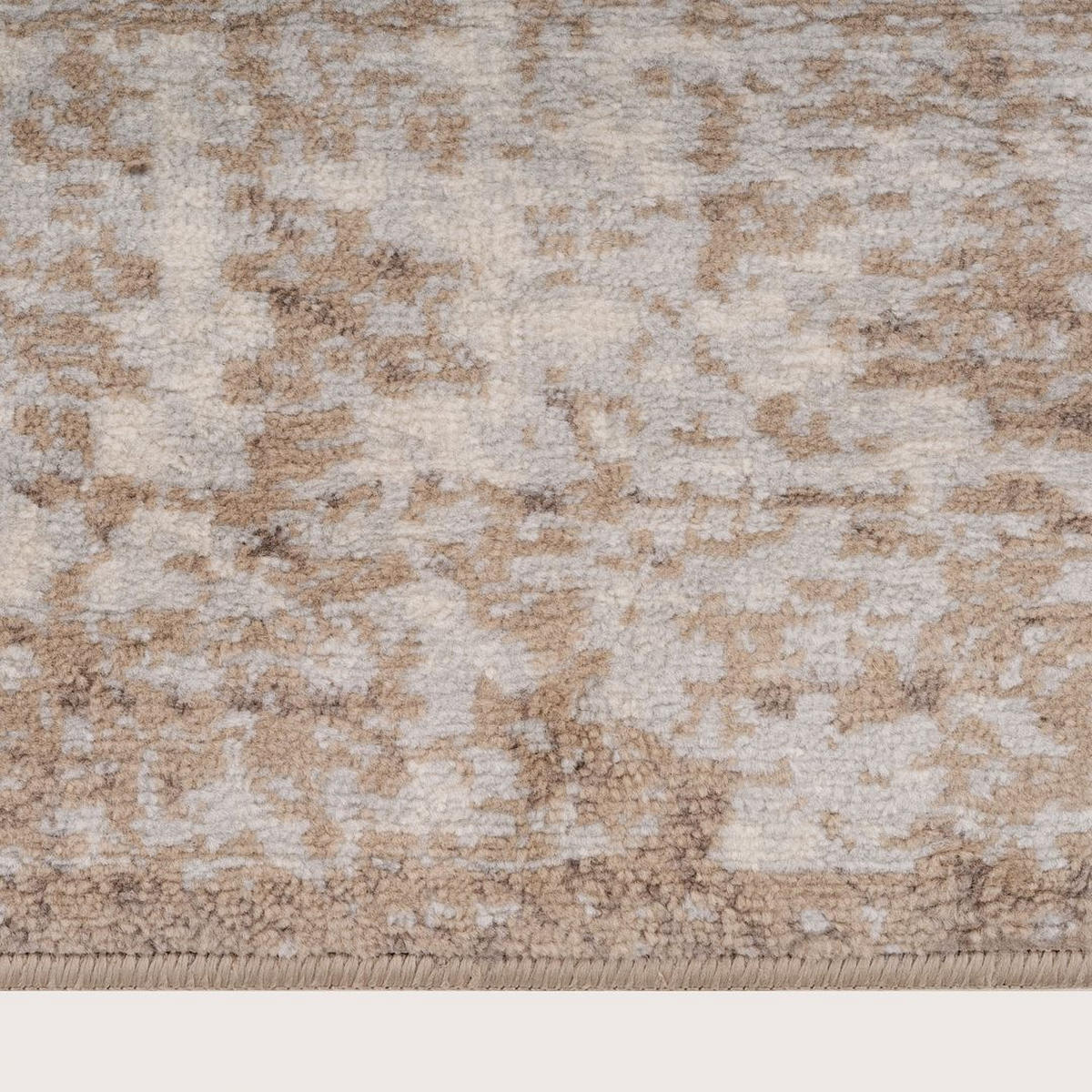 VINTAGE-TEPPICH Sophia Grau - Beige, Textil (60/110cm) - Kukoon Rugs