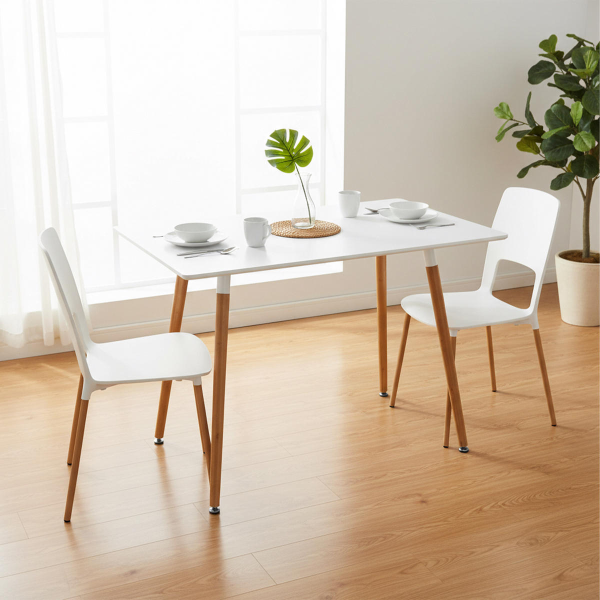 JÍDELNÍSTŮL - různobarevná, kov/dřevo (70/110/75cm) - Relaxdays