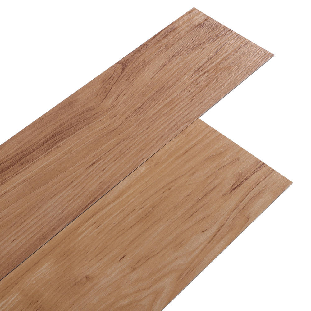 VINYLBODEN 5m²/36-TLG. selbstklebend PVC - Braun, Kunststoff (0.2/91.5/15.2cm) - Livingandhome