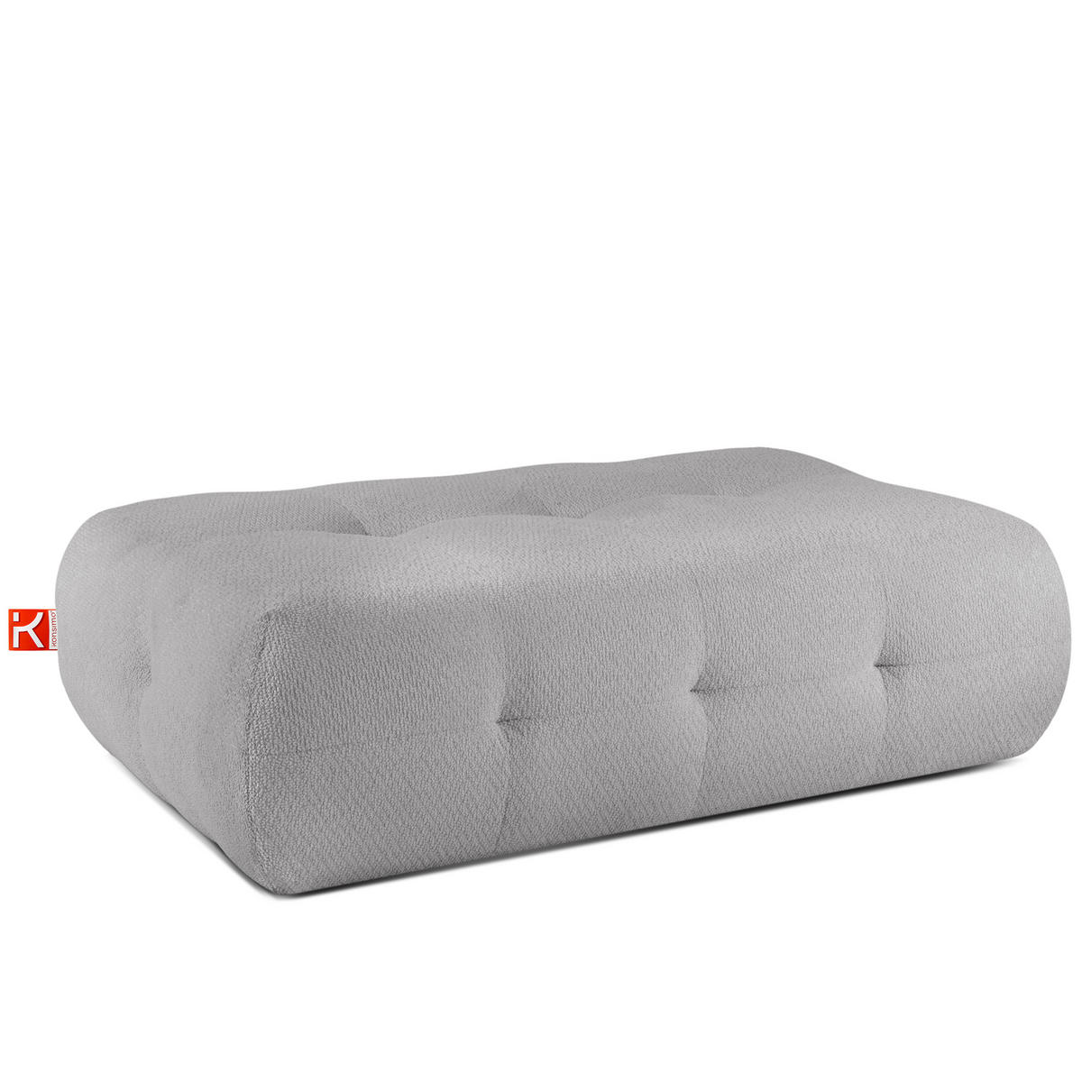 SITZHOCKER ALIGRA, Hellgrau - Hellgrau, Holz/Holzwerkstoff (144/44/95cm) - KONSIMO®