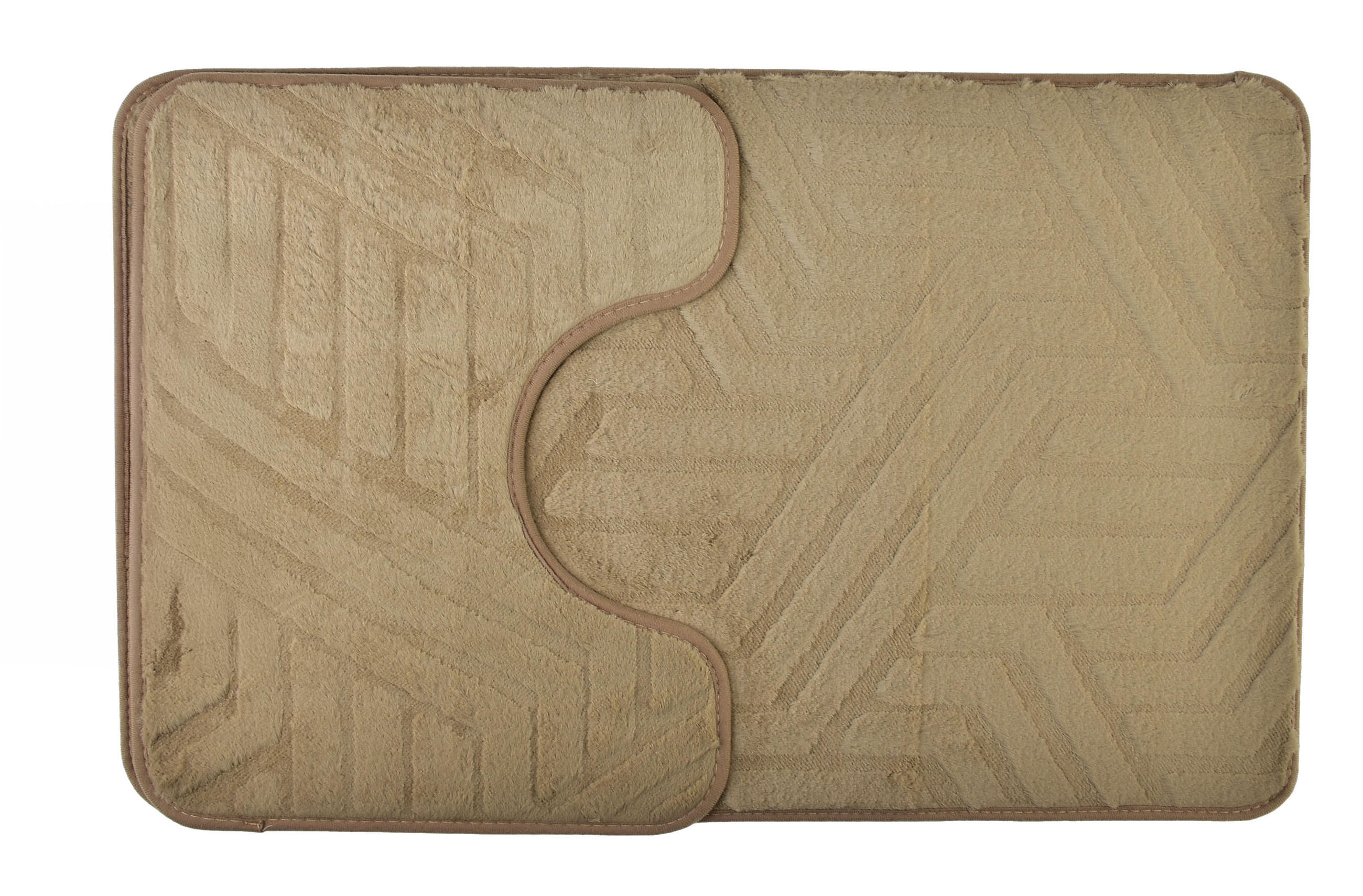 BADTEPPICH Zac Beige 80/50/2 cm Textilien - Beige, Textil (50/80cm) - Mondex