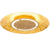 LED DECKENLEUCHTE TABEA Gold Weiß Patiniert - Goldfarben, Metall (50/50/8.5cm)