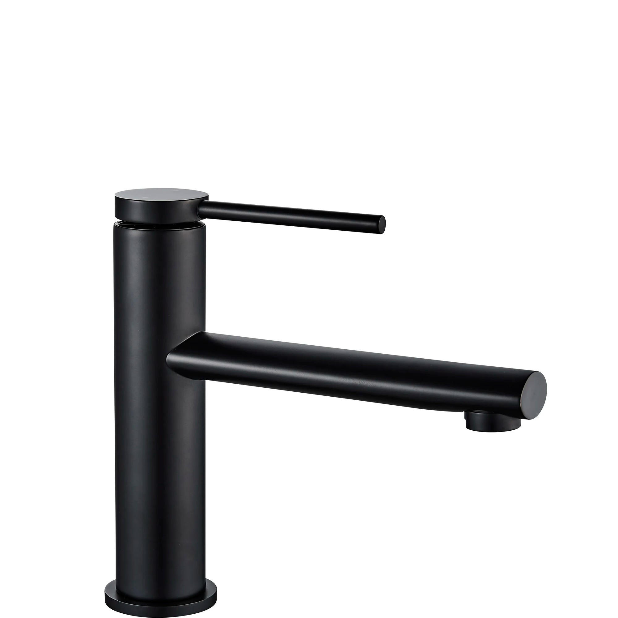 WASCHBECKENARMATUR Rea Oval Black Low - Schwarz, Metall (5/18/18cm) - REA