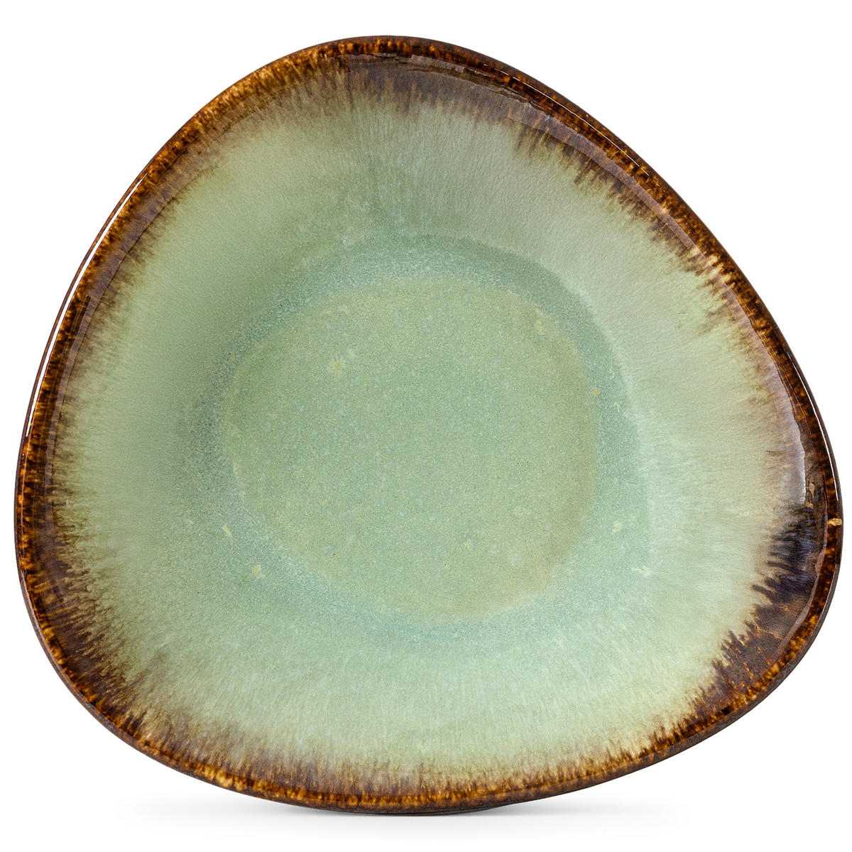 TIEFER TELLER PRIMA, Salbeigrün - Salbeigrün, Keramik (26/27/5cm) - KONSIMO®