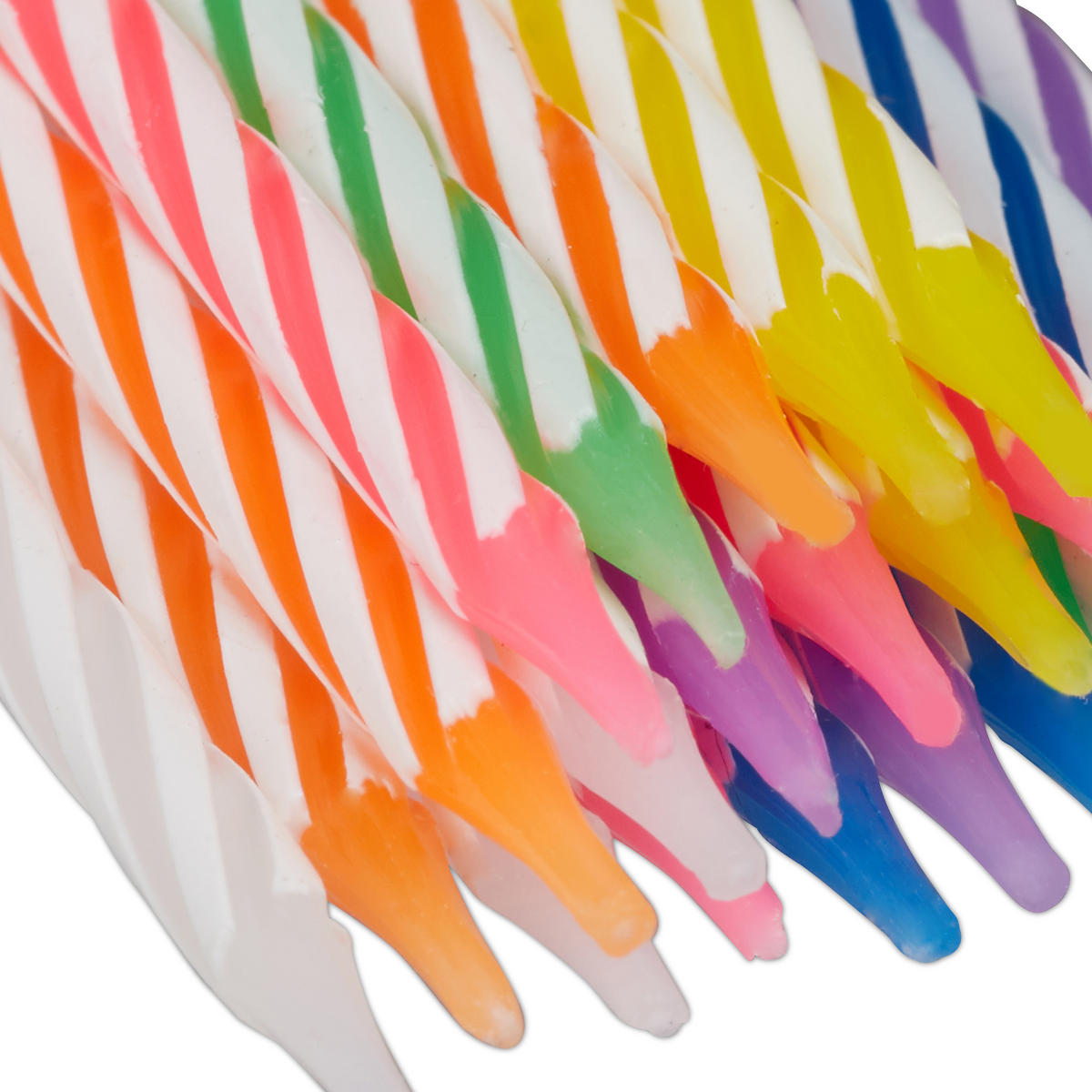 SÚPRAVA sviečok na tortu 152 ks. - viacfarebná, parafín/plast (0.2/6/0.2cm) - Relaxdays