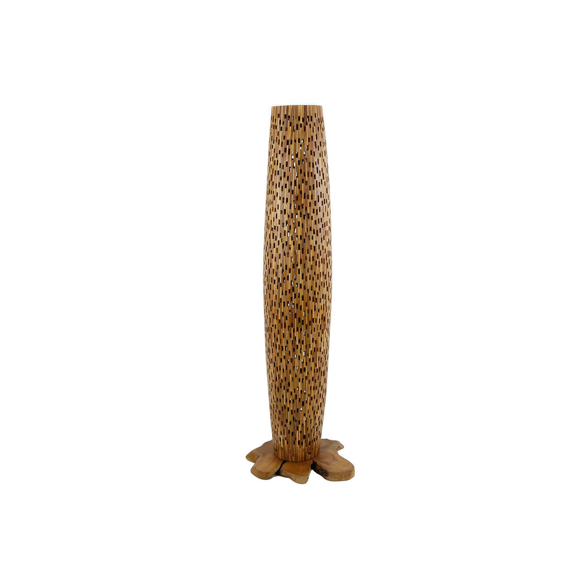 STEHLEUCHTE Balken Braun 40/40/ 145 cm - Braun, Holz (40/40/145cm) - Hoyz Collection