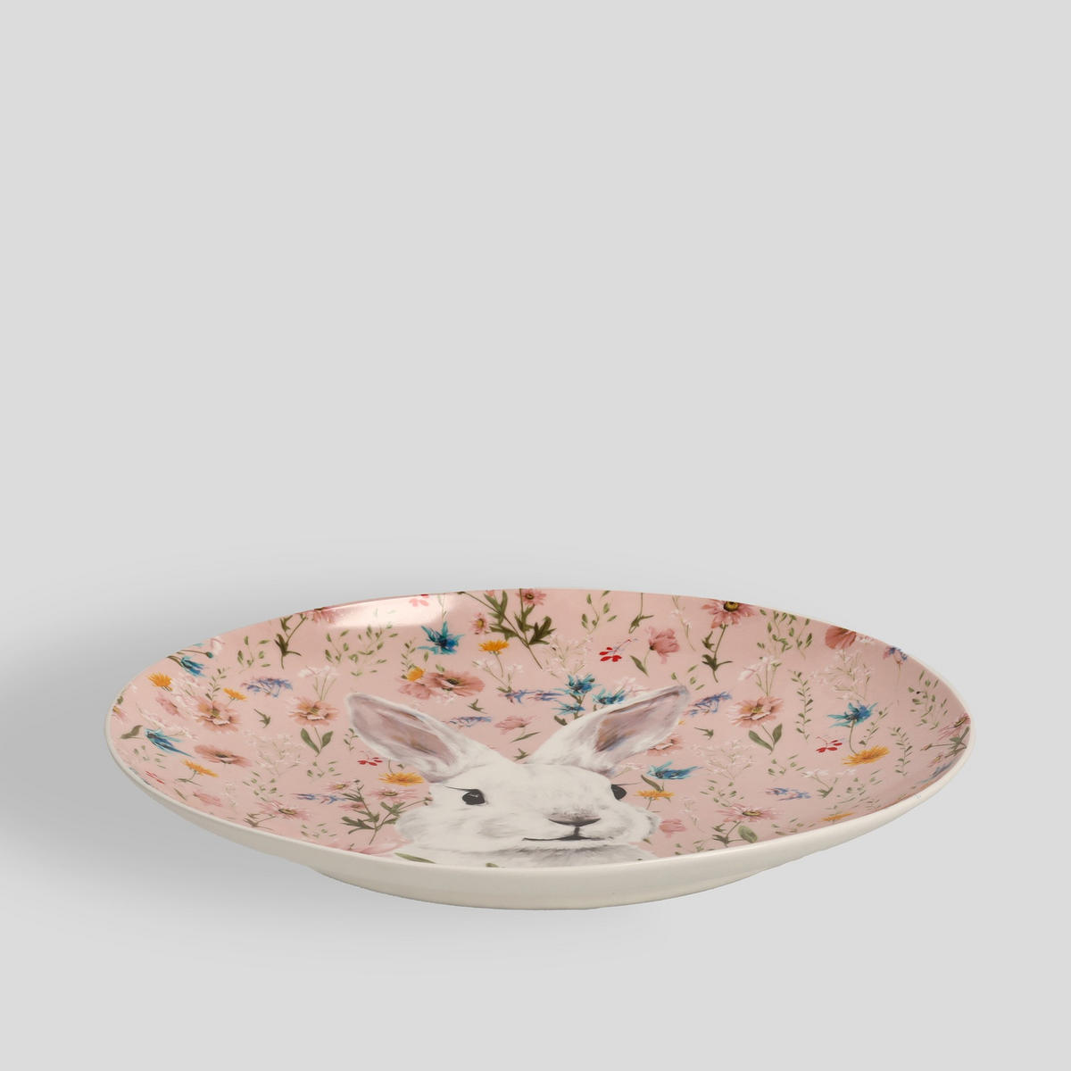 SERVIERTELLER Sirsobunny - Rosa, Keramik (30.6/3.2/30.6cm) - home&you