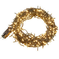 LED-LICHTERKETTE ,Lichterabstand 10 cm,grün - Grün, Kunststoff (5300cm) - tectake