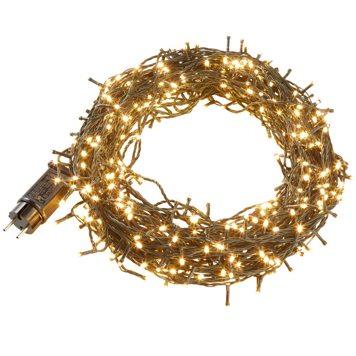 LED-LICHTERKETTE ,Lichterabstand 10 cm,grün - Grün, Kunststoff (5300cm) - tectake