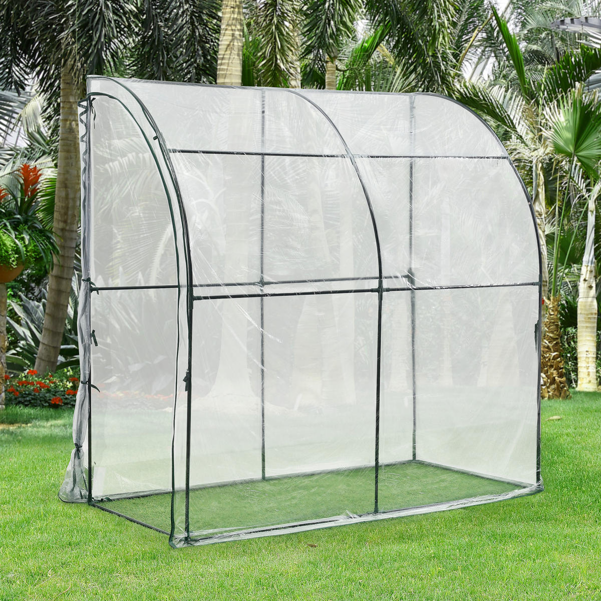 GEWÄCHSHAUS Juta - Transparent, Kunststoff (100/215/200cm) - [en.casa]
