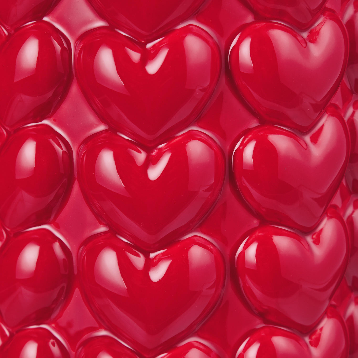 VASE Statement Herzen - Rot, Stein (26cm) - Butlers