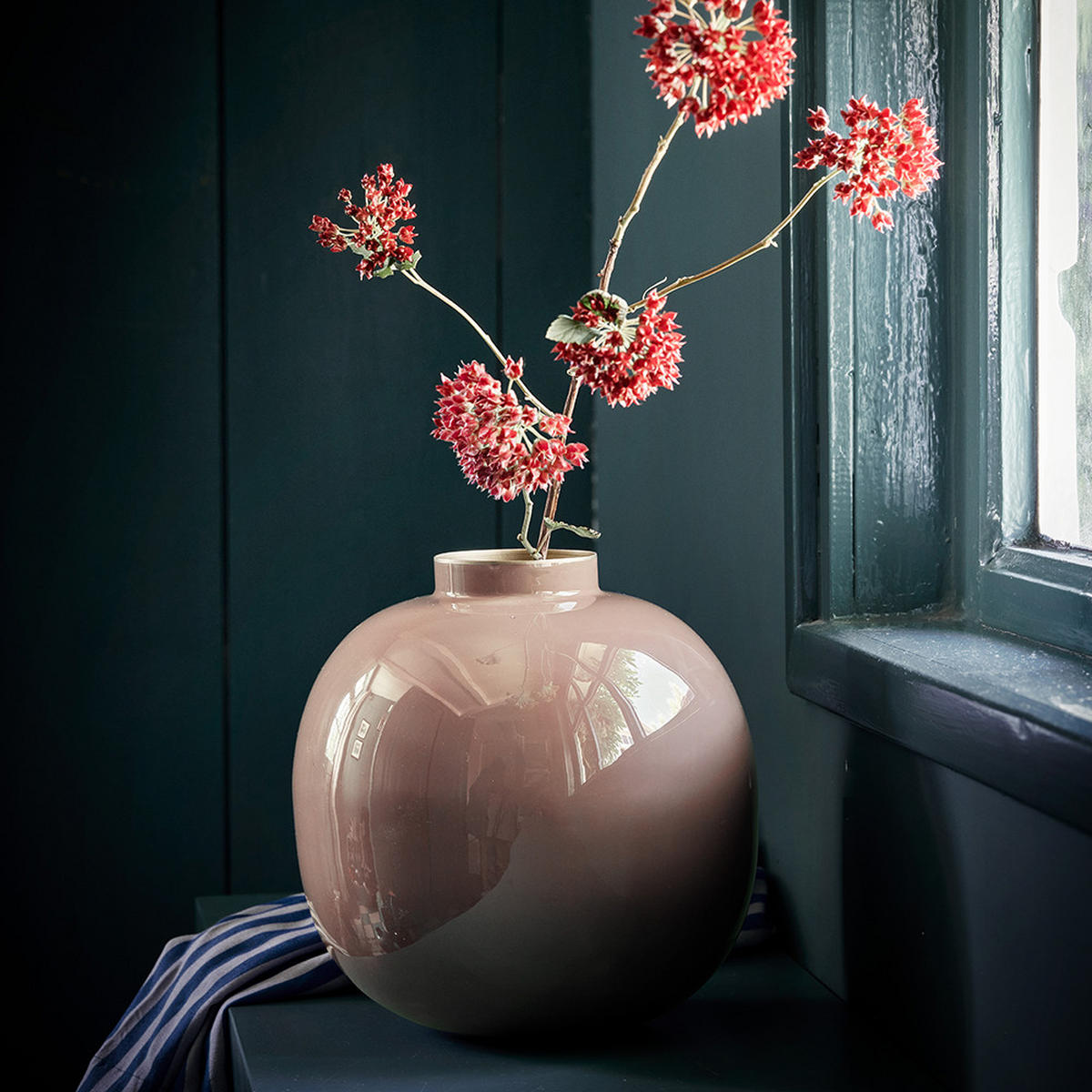 VASE Metal rost 23 cm - Rostfarben, Metall (23cm) - Pip Studio