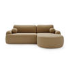 ECKSOFA DION CAPPUCIO L - Links - Cappuccino, Textil (261/177cm) - Luxkor24