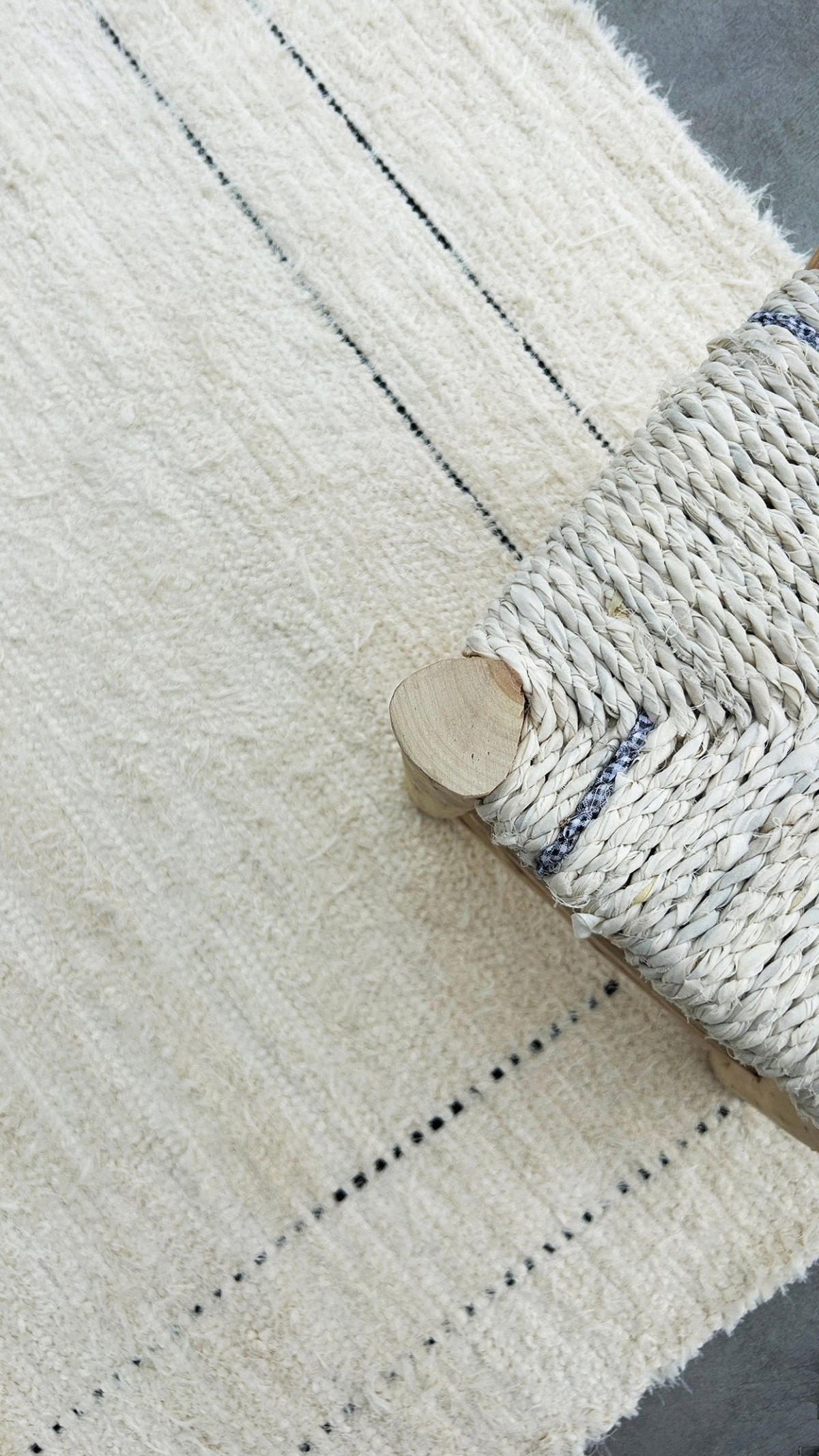 TEPPICH aus recycelter Baumwolle handgewebt beige - Beige, Naturmaterialien (120/170cm) - AFK Living