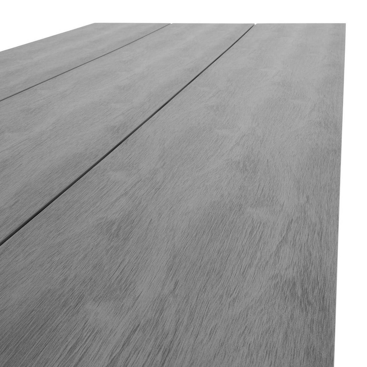 GARTENESSTISCH - Aluminium - Grau - Grau, Metall (100/220/75cm) - home24